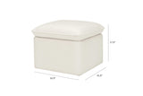 Babyletto Cali Storage Ottoman in Eco-Performance Fabric with USB port | Water Repellent & Stain Resistant