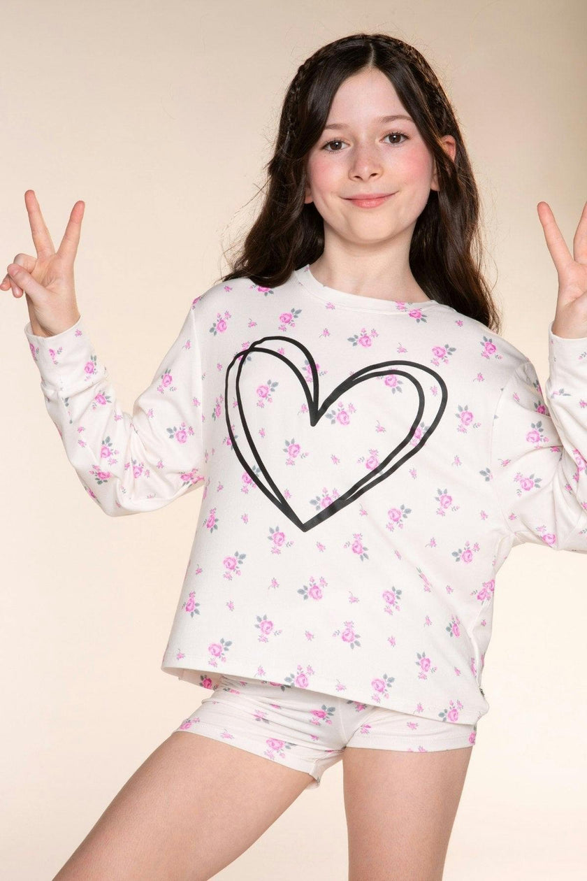 Simply Soft Long Sleeve Easy Tee & Tumble Short Lounge Set