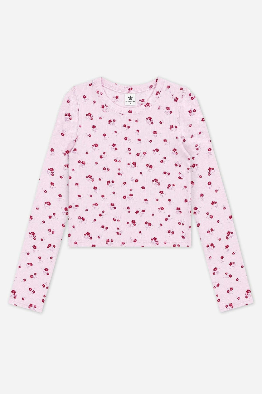 Ultra-Soft Ribbed Long Sleeve Fitted Tee