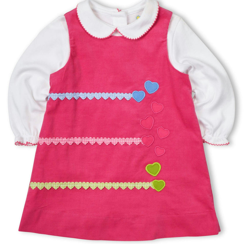 Corduroy Jumper With Hearts