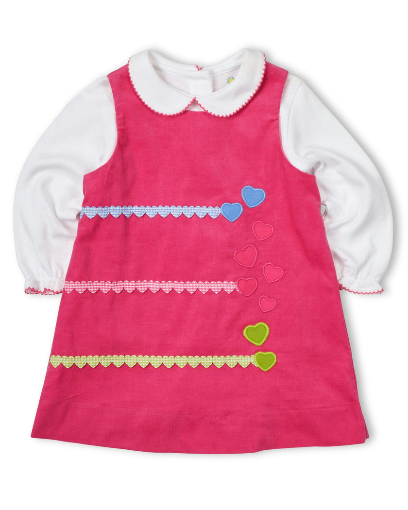 Corduroy Jumper With Hearts