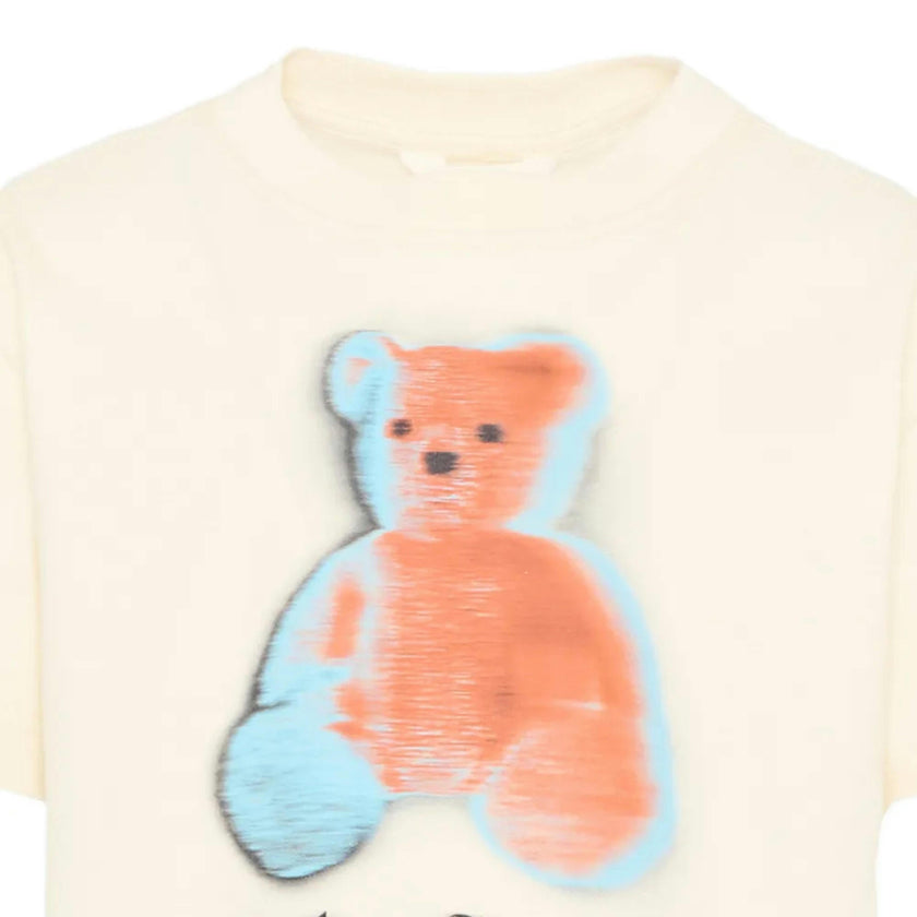 Off White Blurred Bear Regular T-Shirt
