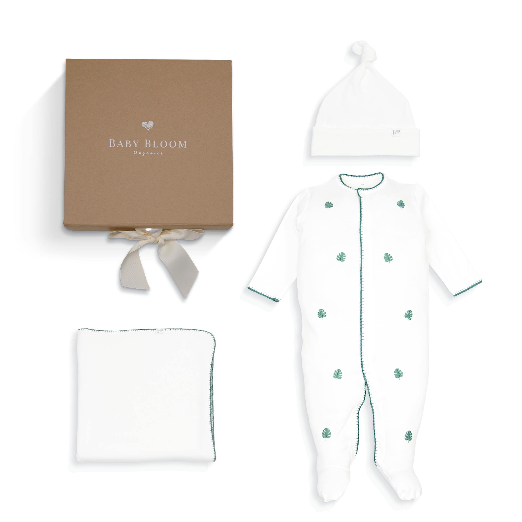 Pima Coming Home Outfit Monstera