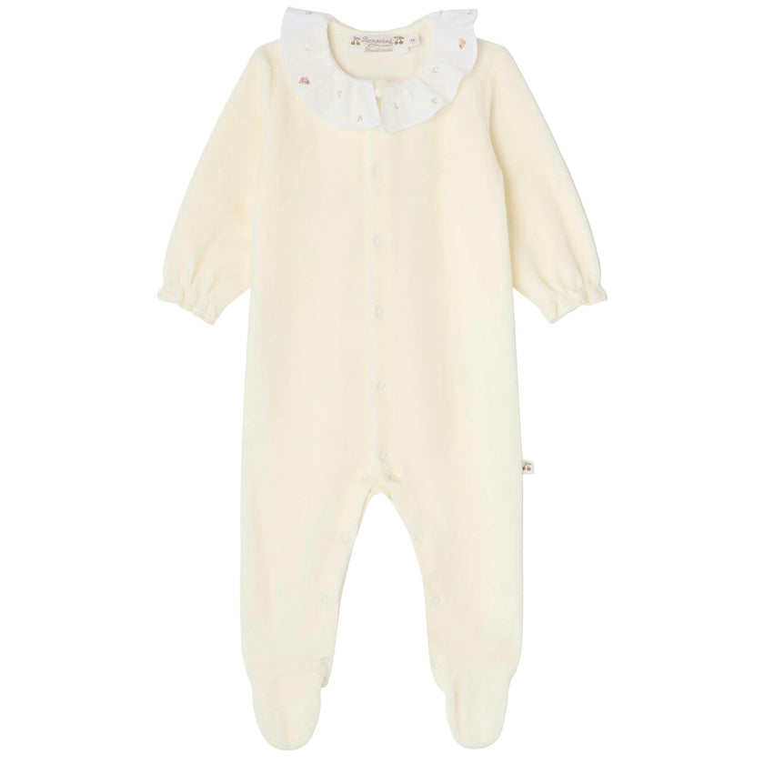 BONPOINT Lintina Songbird Pajamas - Blanc Lait