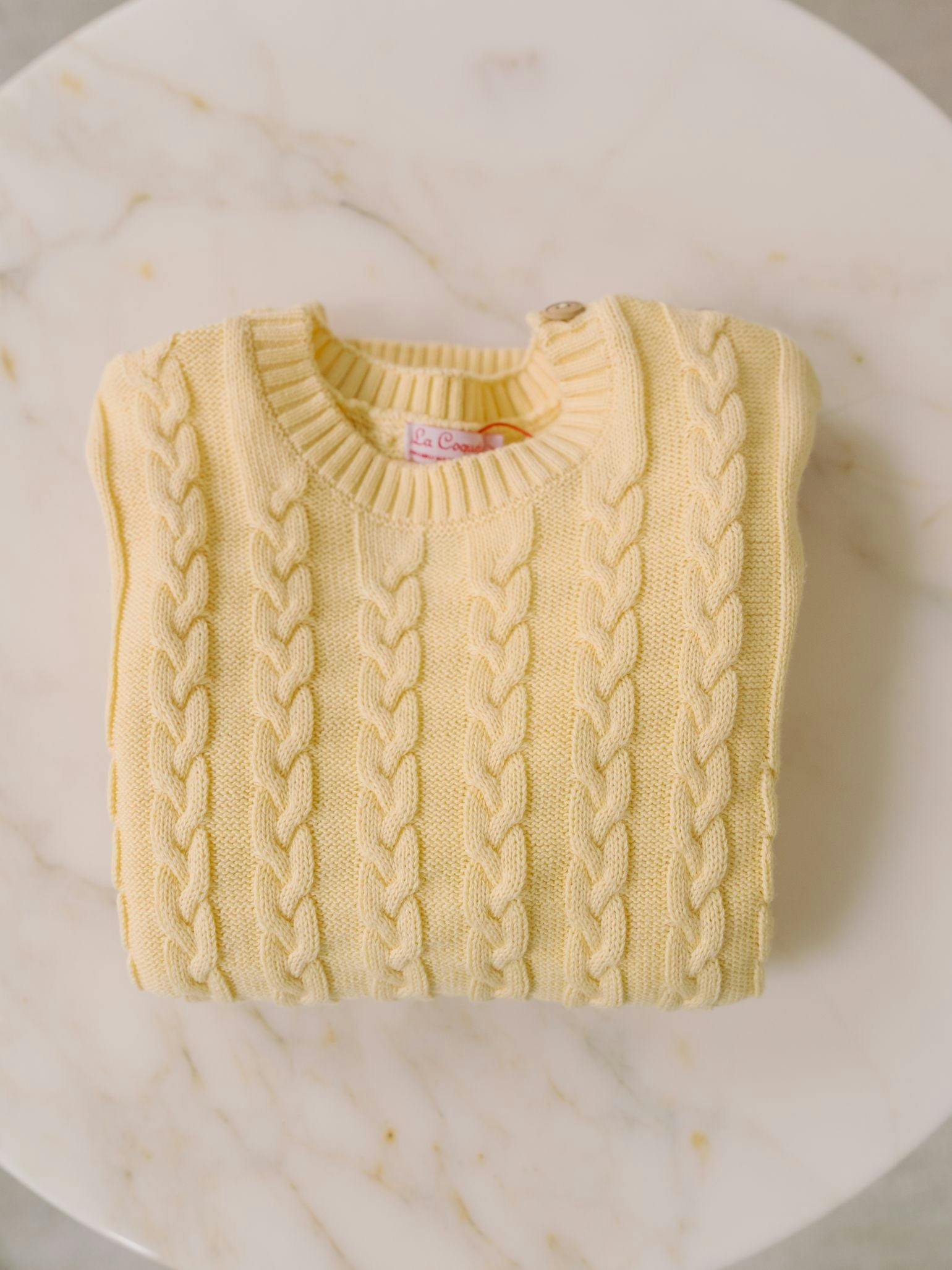 Lemon Emerson Cotton Boy Jumper