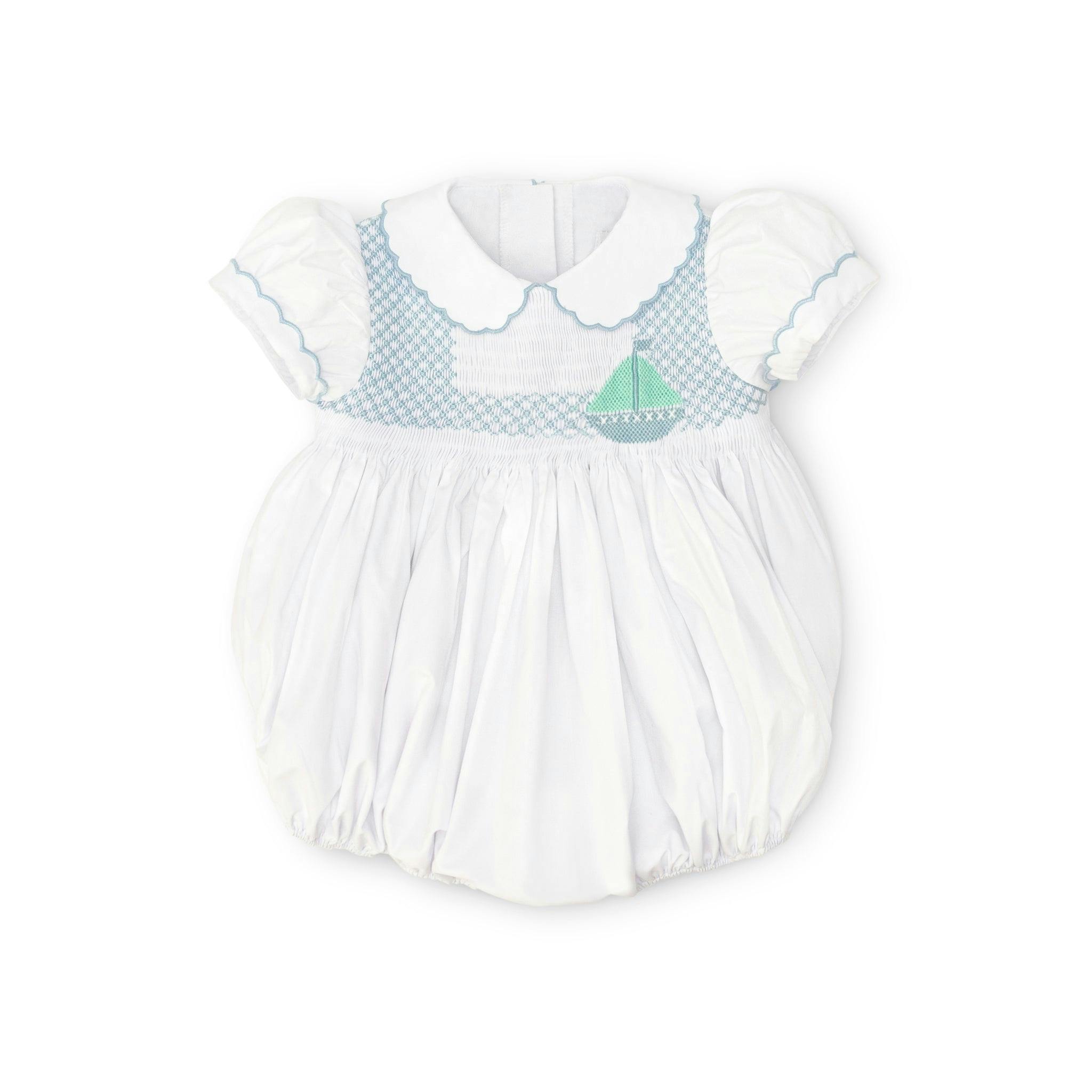 Eloise Bubble in Smocked Sailboats