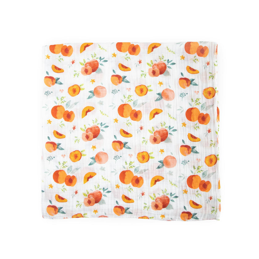 Cotton Muslin Swaddle Blanket - Georgia Peach