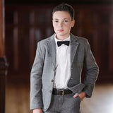 Fleece Suit Blazer Made with Organic Cotton, Grey