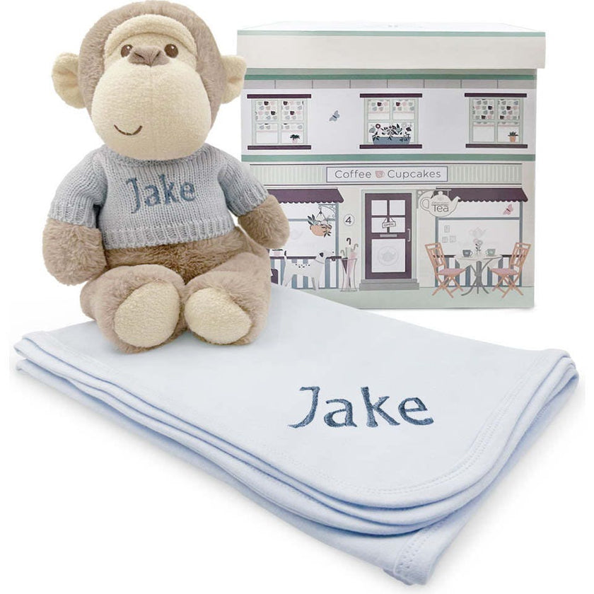 Personalized Morris Soft Toy With Snuggle Wrap