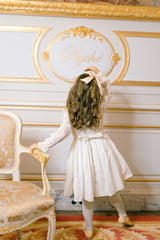 MARIE ANTOINETTE WHITE SMOCKED DRESS