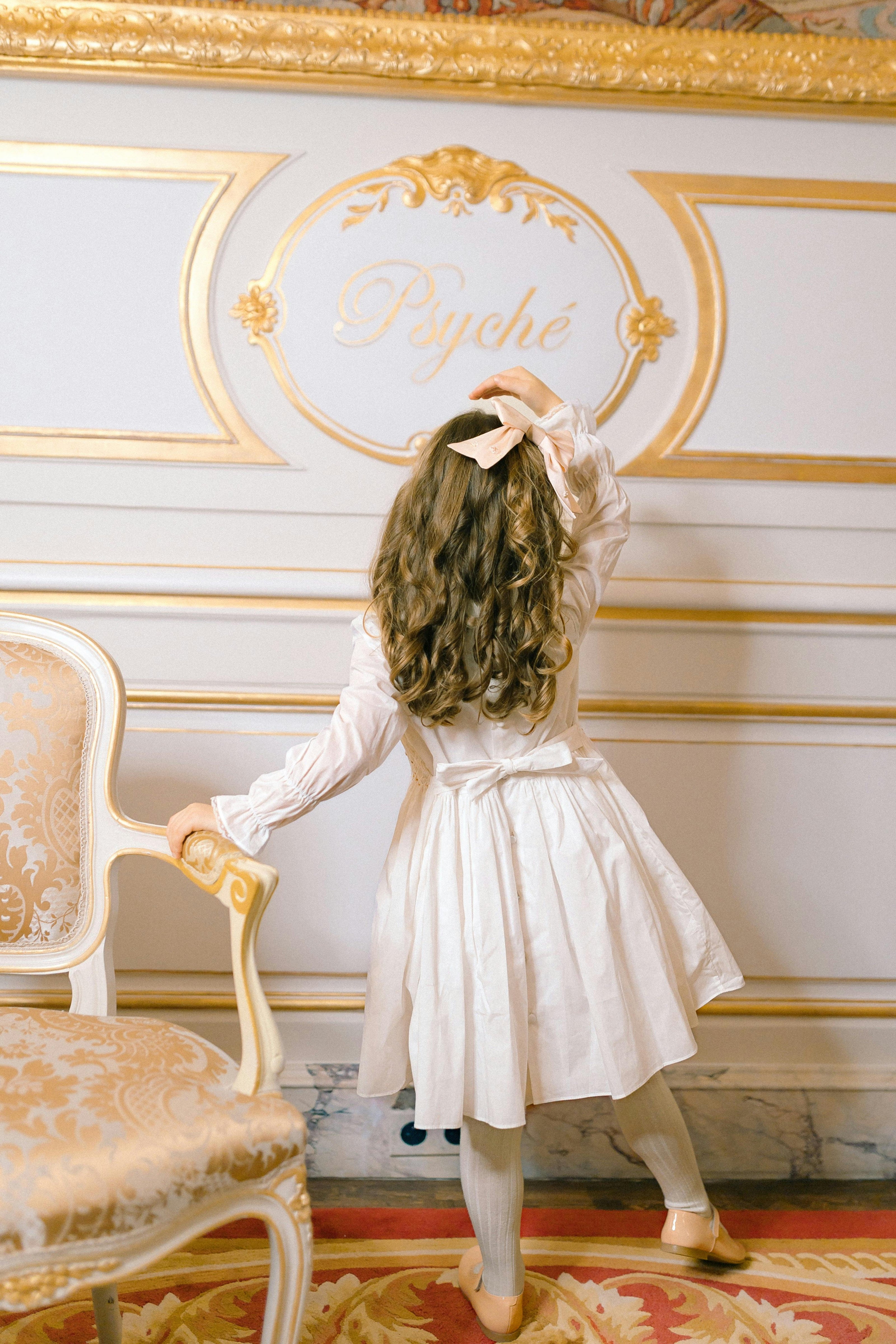 MARIE ANTOINETTE WHITE SMOCKED DRESS