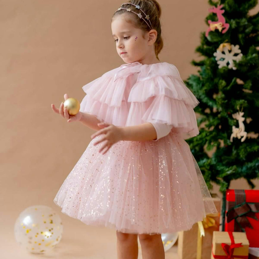 Shiny Pink Dress Set
