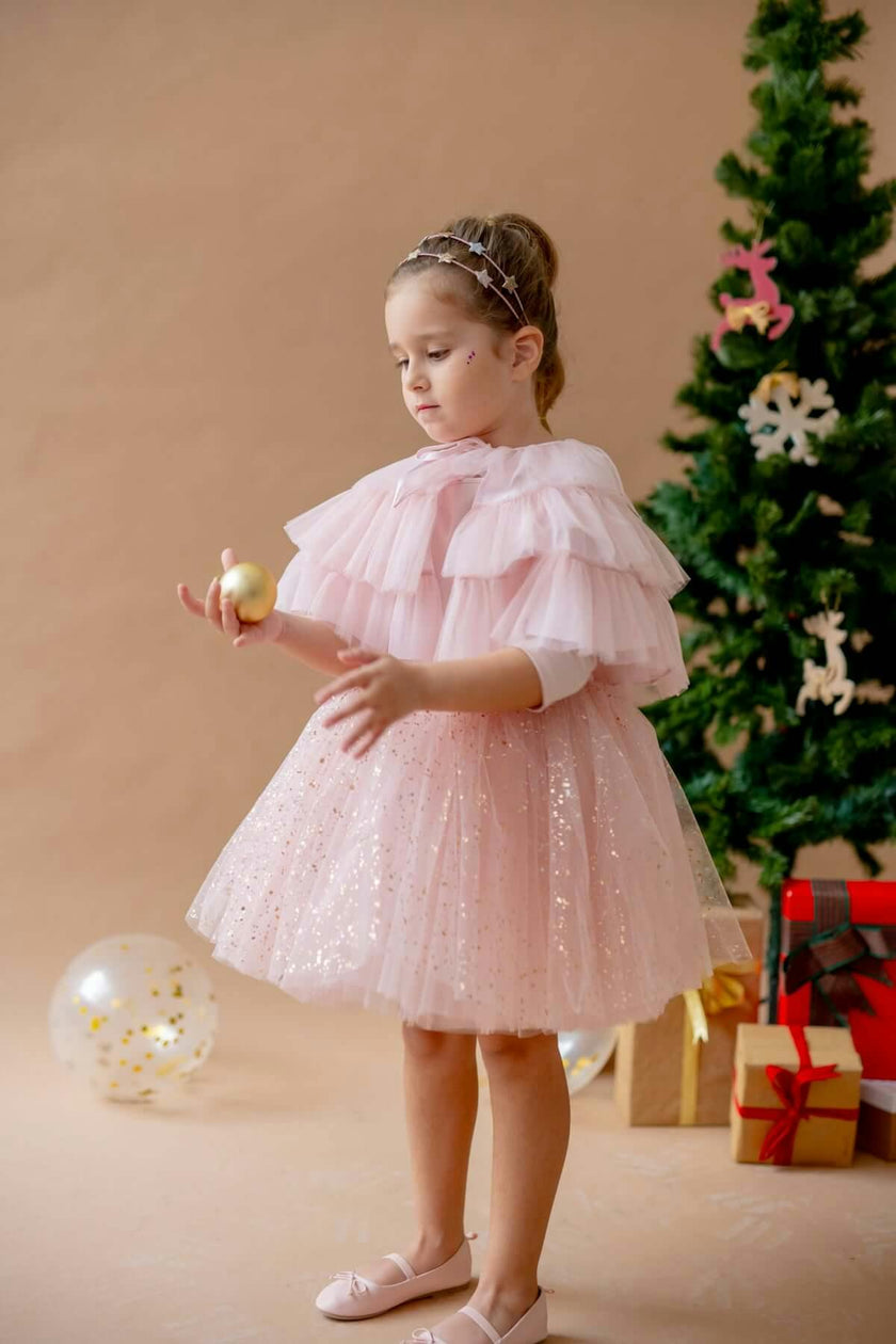 Shiny Pink Dress Set