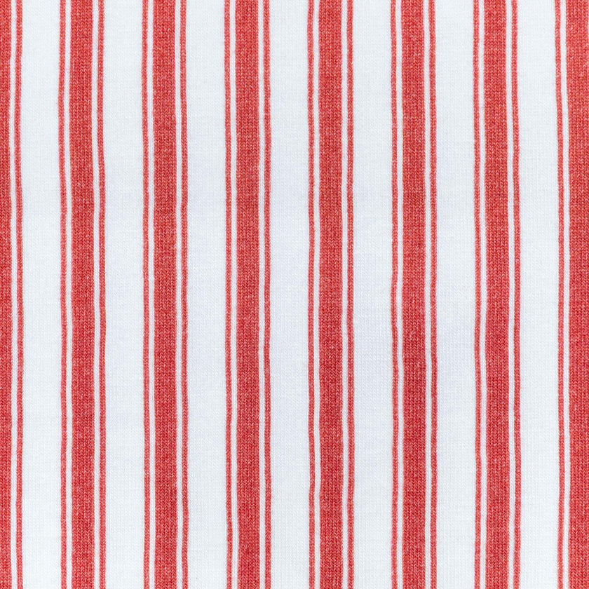 unisex ribbon ticking stripe pima pajamas set