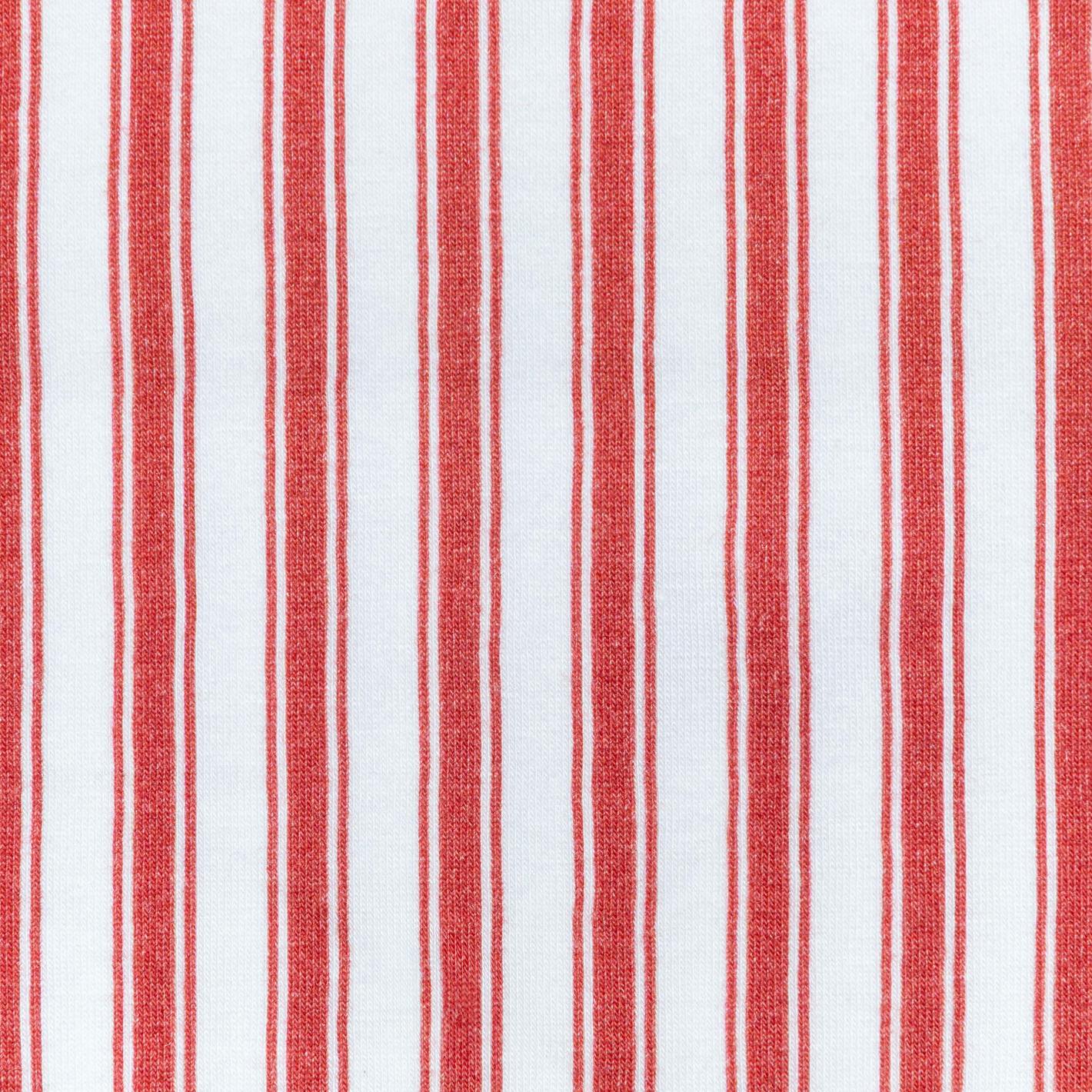 baby ribbon ticking stripe pima footie