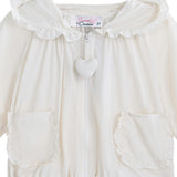 White Lace-Trim Skirt Ensemble