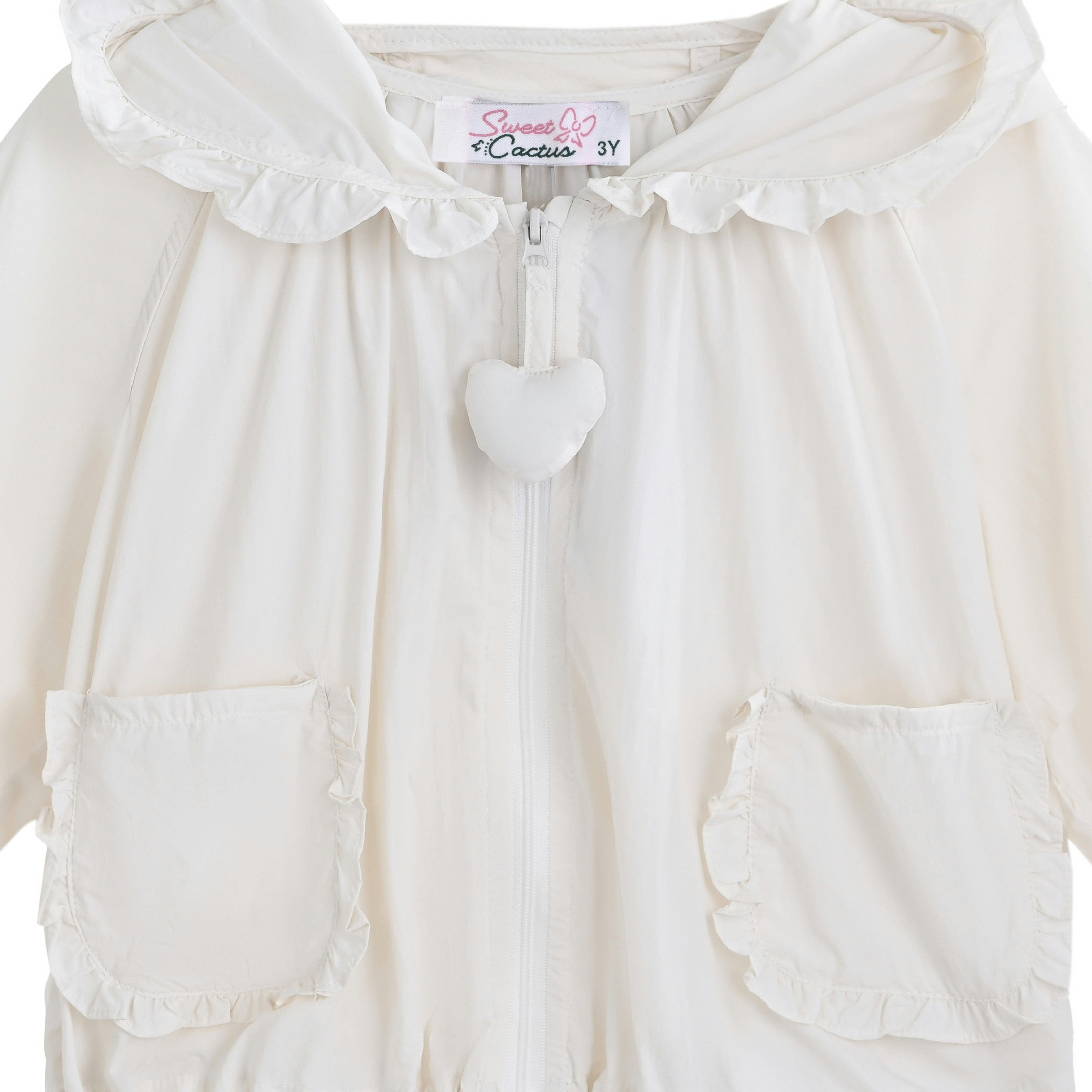 White Lace-Trim Skirt Ensemble