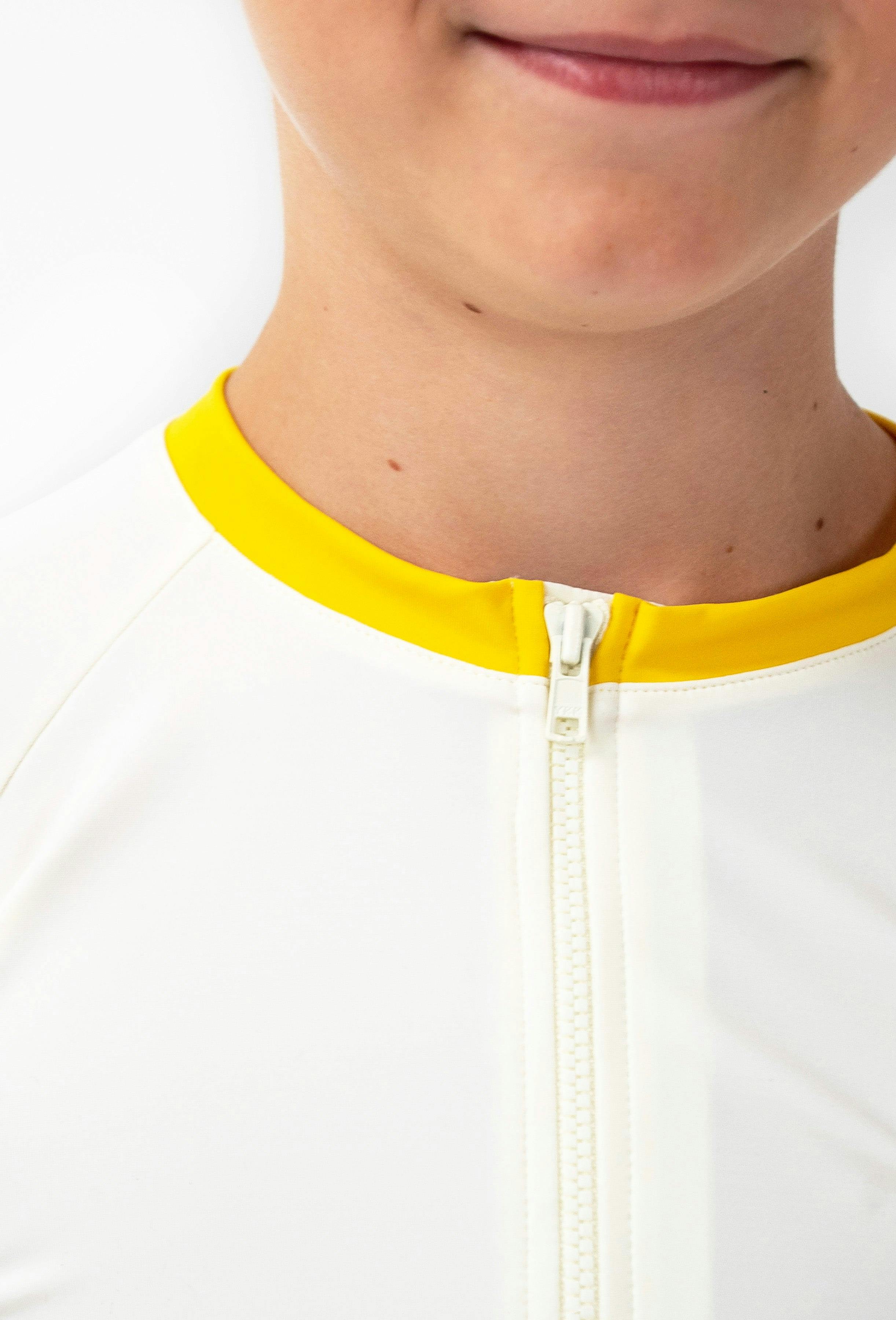 Leo Rashguard Ivory And Sicilian Yellow