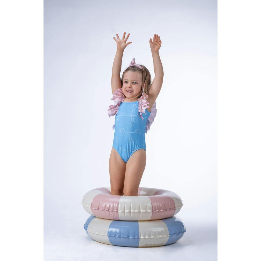 Puzzle & Day Garden Swimsuit, Blue