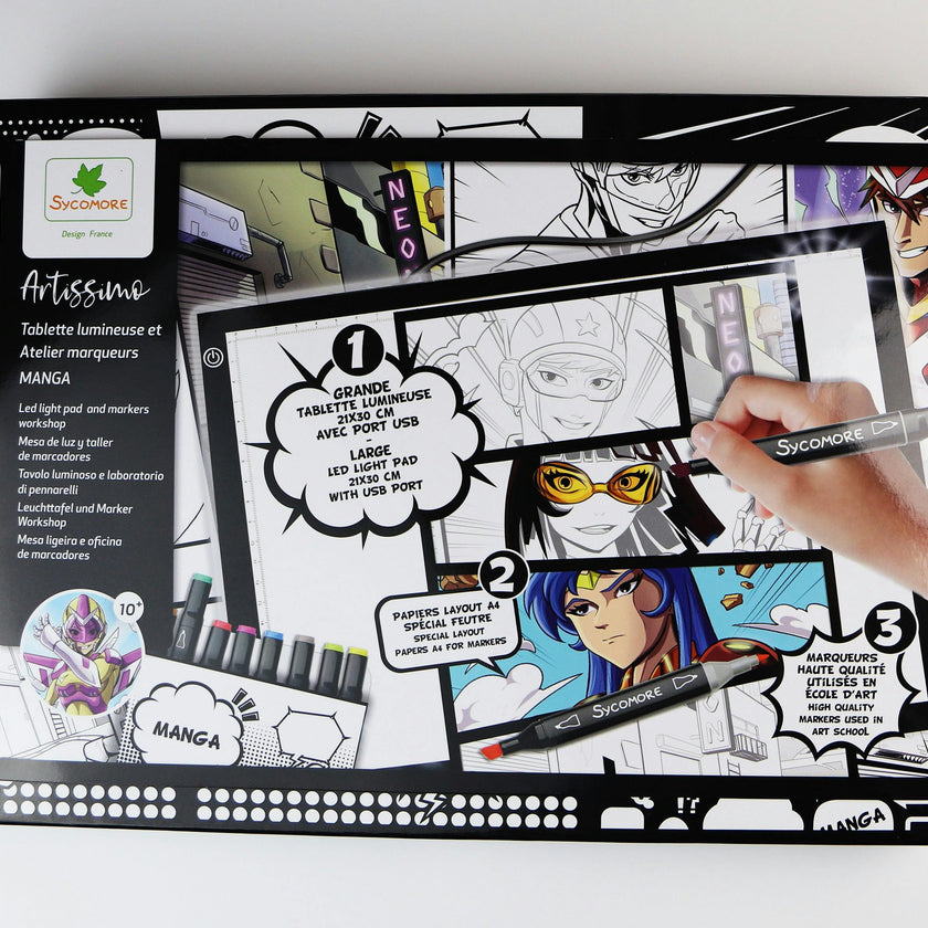 Manga - + Led Light Pad And Markers Workshop - 10y+