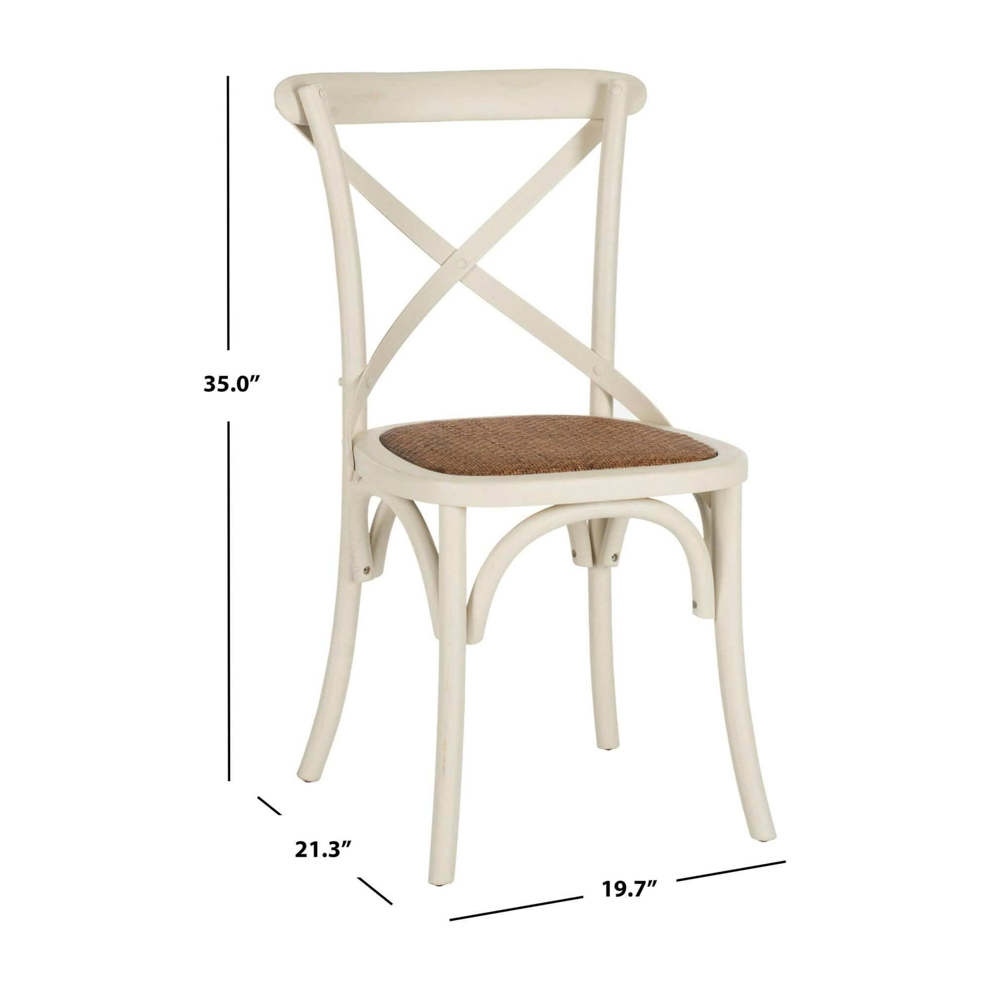 Set of 2 Franklin X Back Farmhouse Chairs