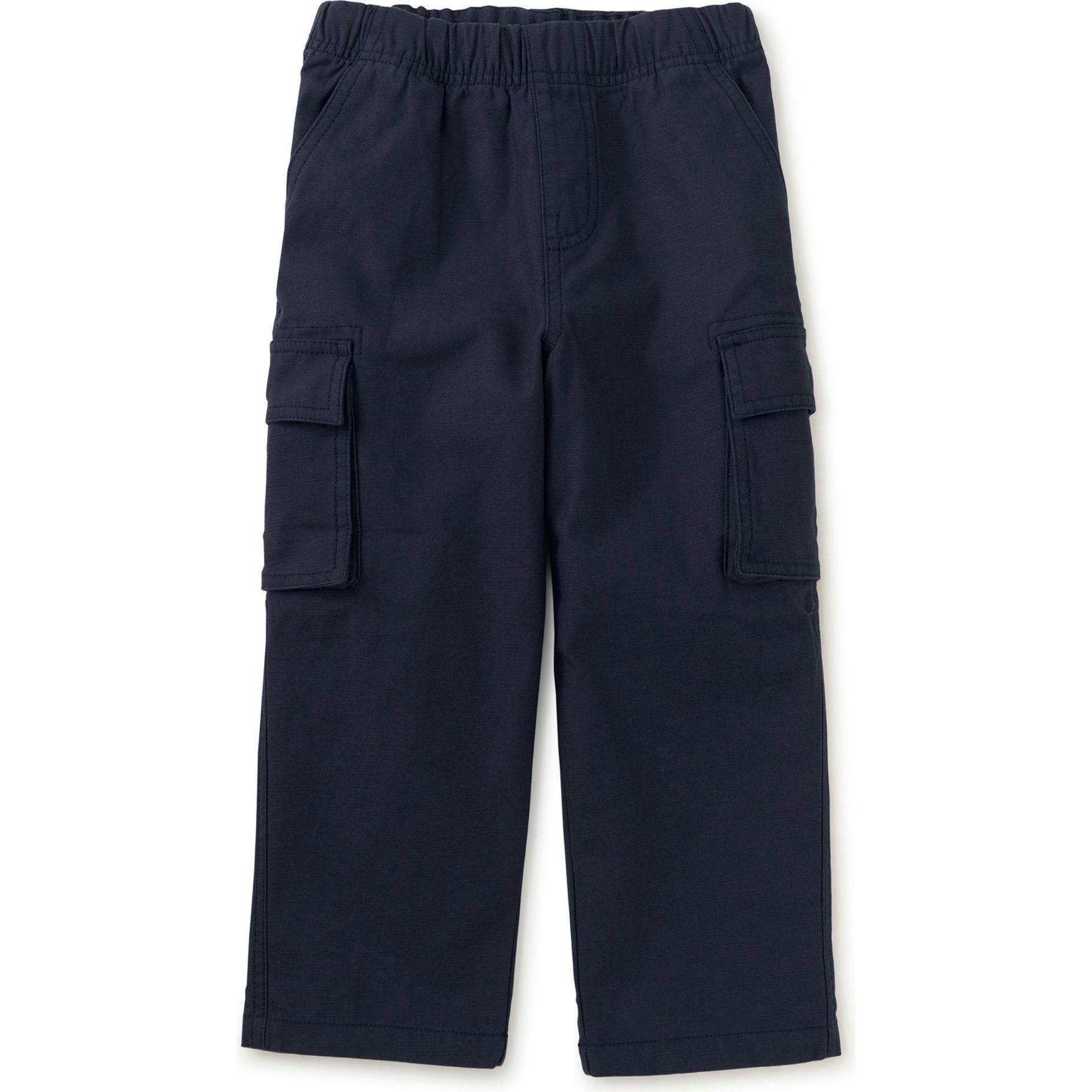 Relaxed Twill Cargo Pants, Blue