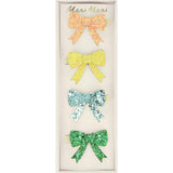 Glitter Bow Hair Clips