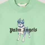 Green Palm Dog Graphic Sweatshirt