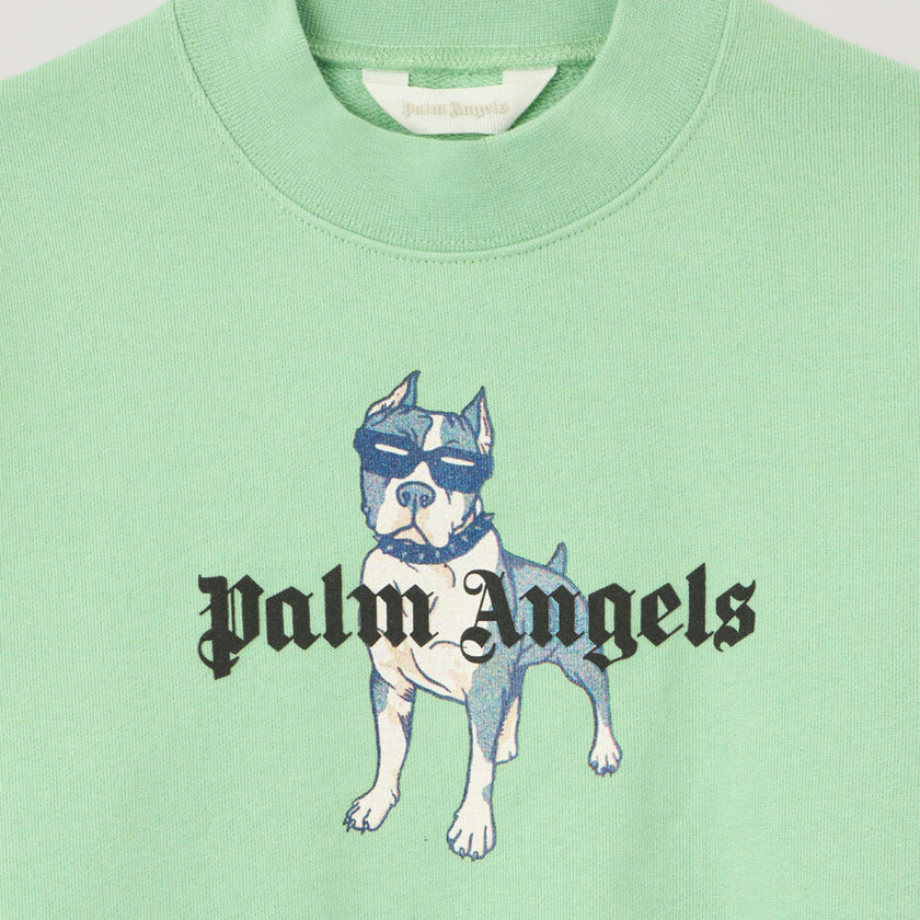 Green Palm Dog Graphic Sweatshirt