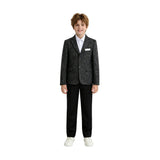 Black Alexander Checked Pattern Blazer Suit Set