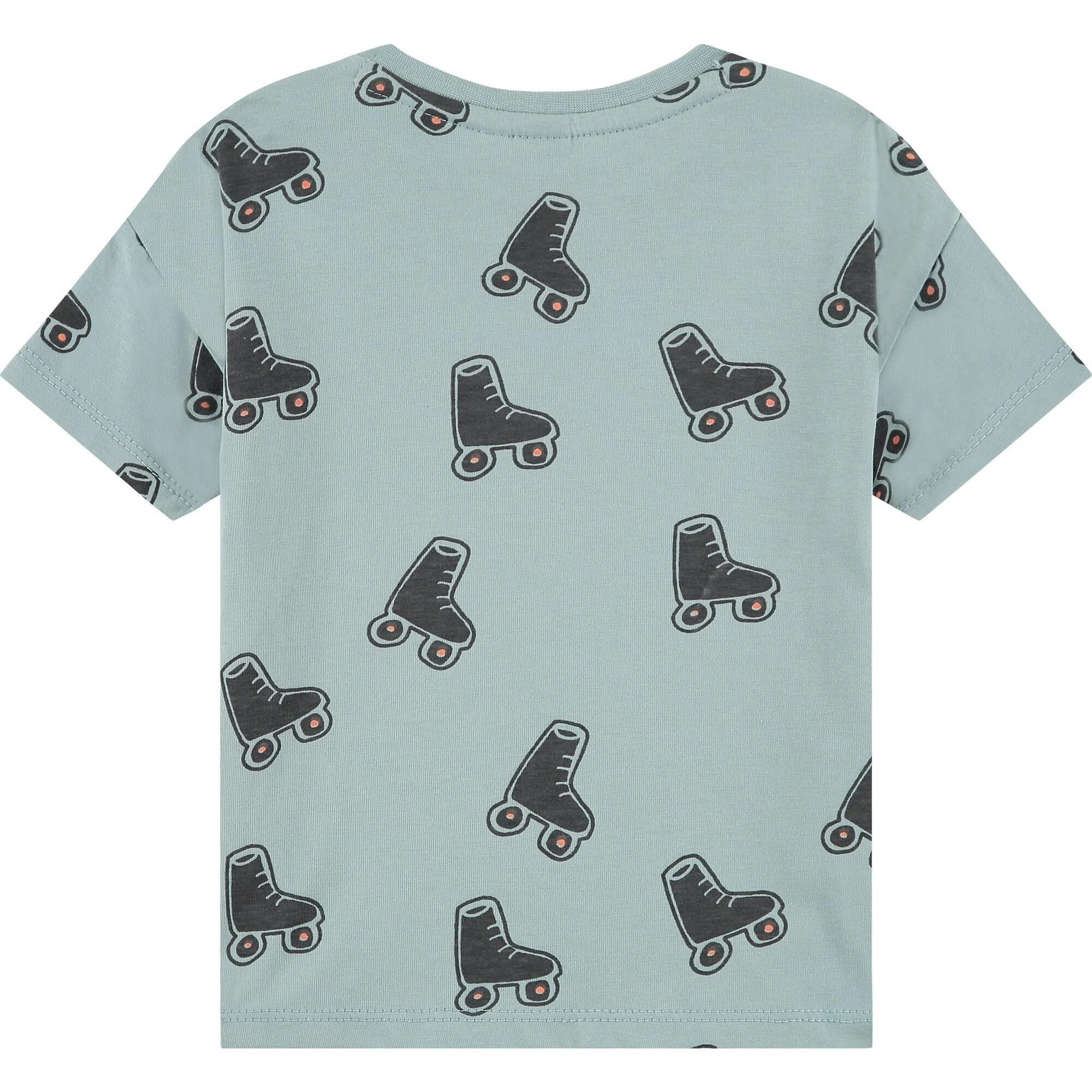 All-Over Roller Skate Graphic Print T-Shirt