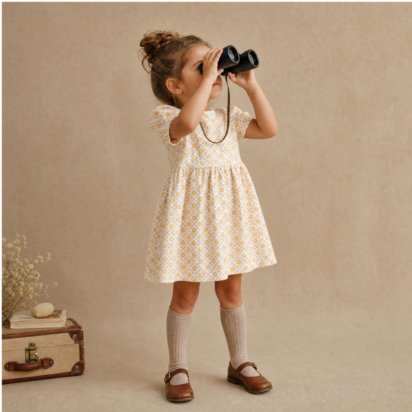 Organic Dolman Sleeve Dress - Pop Floral