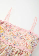 Alanna Frill Embroidered Maxi Dress