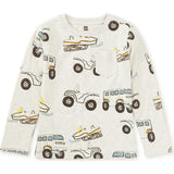 Long Sleeve Printed Pocket Tee, Grey