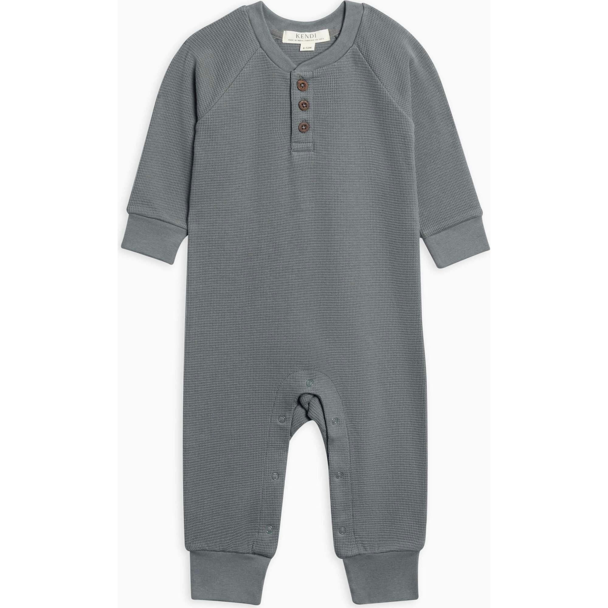 Crosby Waffle Knit Henley Romper