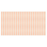Peach Striped Paper Tablecloth