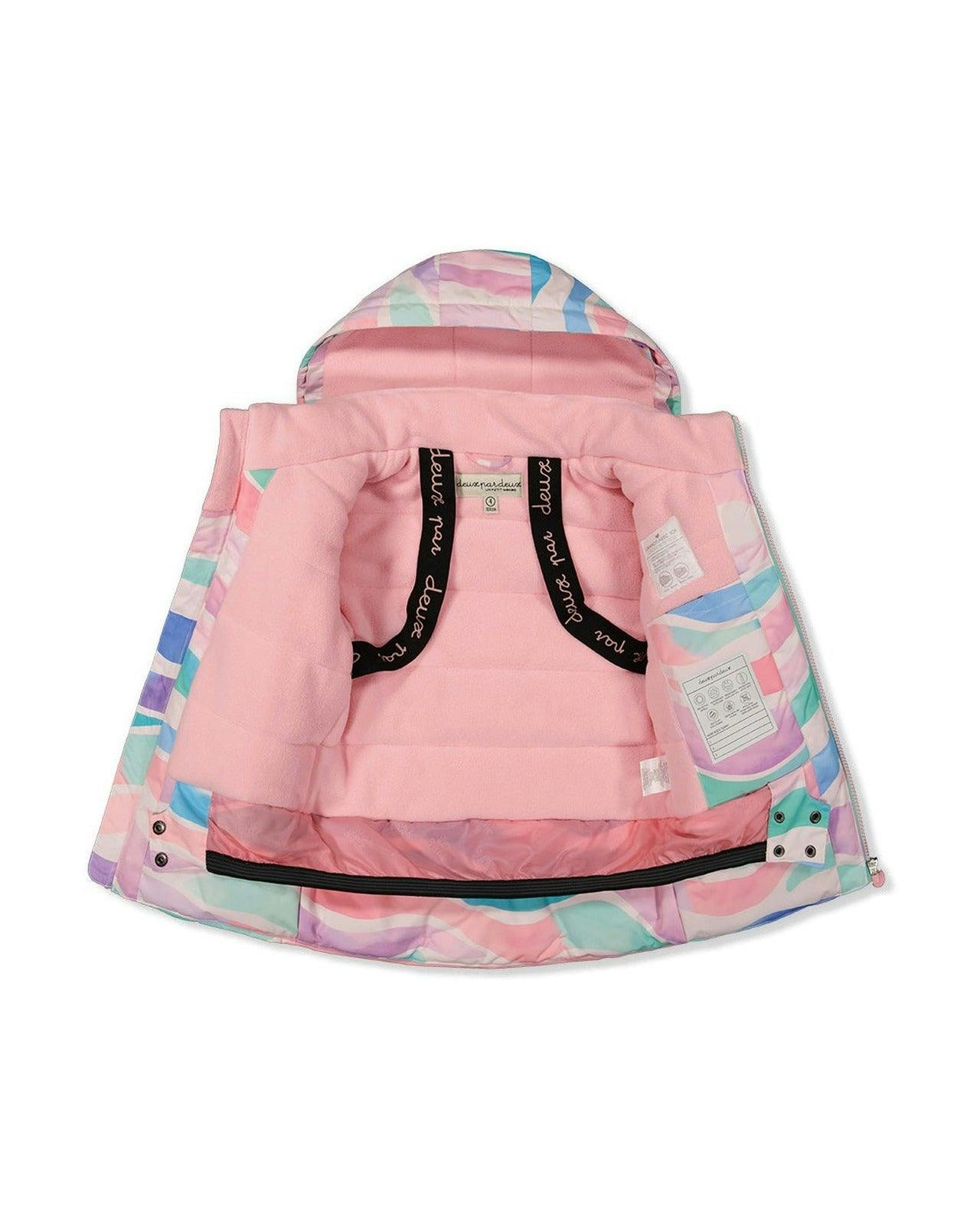Two Piece Play Snowsuit Multicolored Line Print