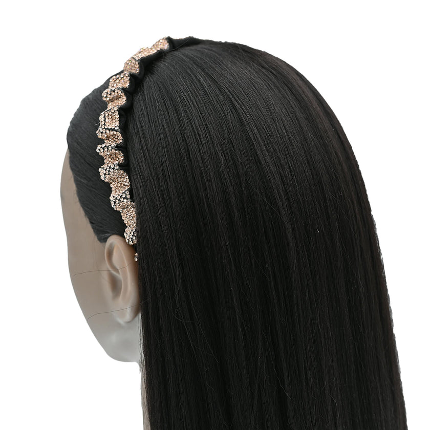 Multicolored Scrunched Rhinestone Headband