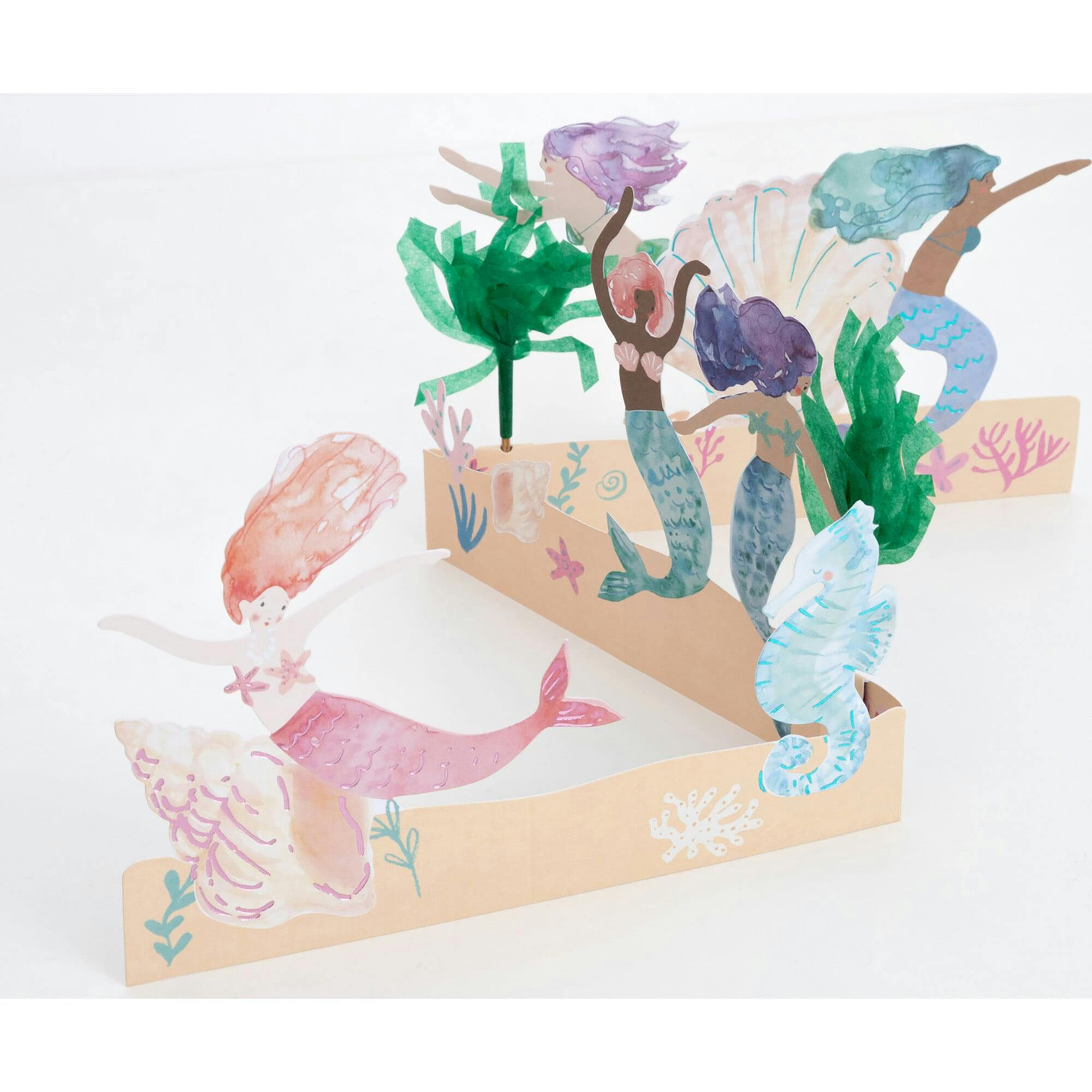 Mermaid Concertina Card