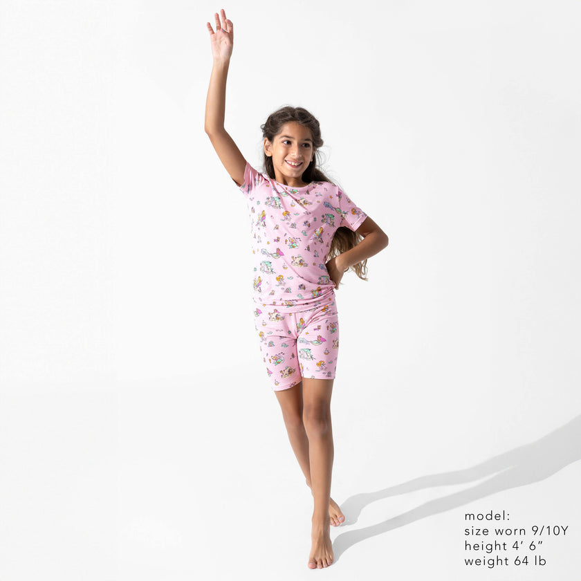 Mermaid Lagoon Kids Pajama Short Set