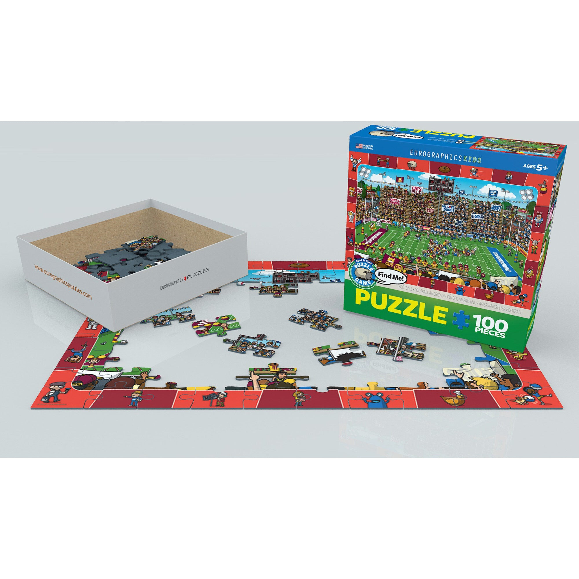 Spot & Find: Football - 100 pc Puzzle