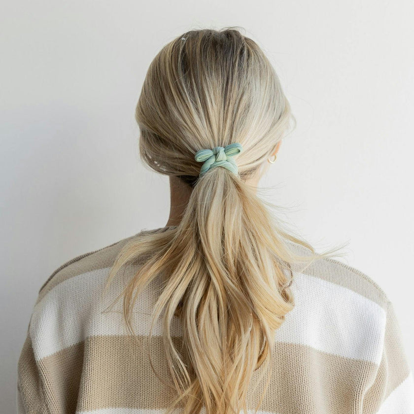 BOW SLICK BACK PONYTAILS (PACK OF 3)