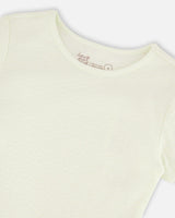 Crinkle Jersey T-Shirt Off White