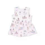 Fancy Hounds with Bows - Peplum Tank Top and Bike Short