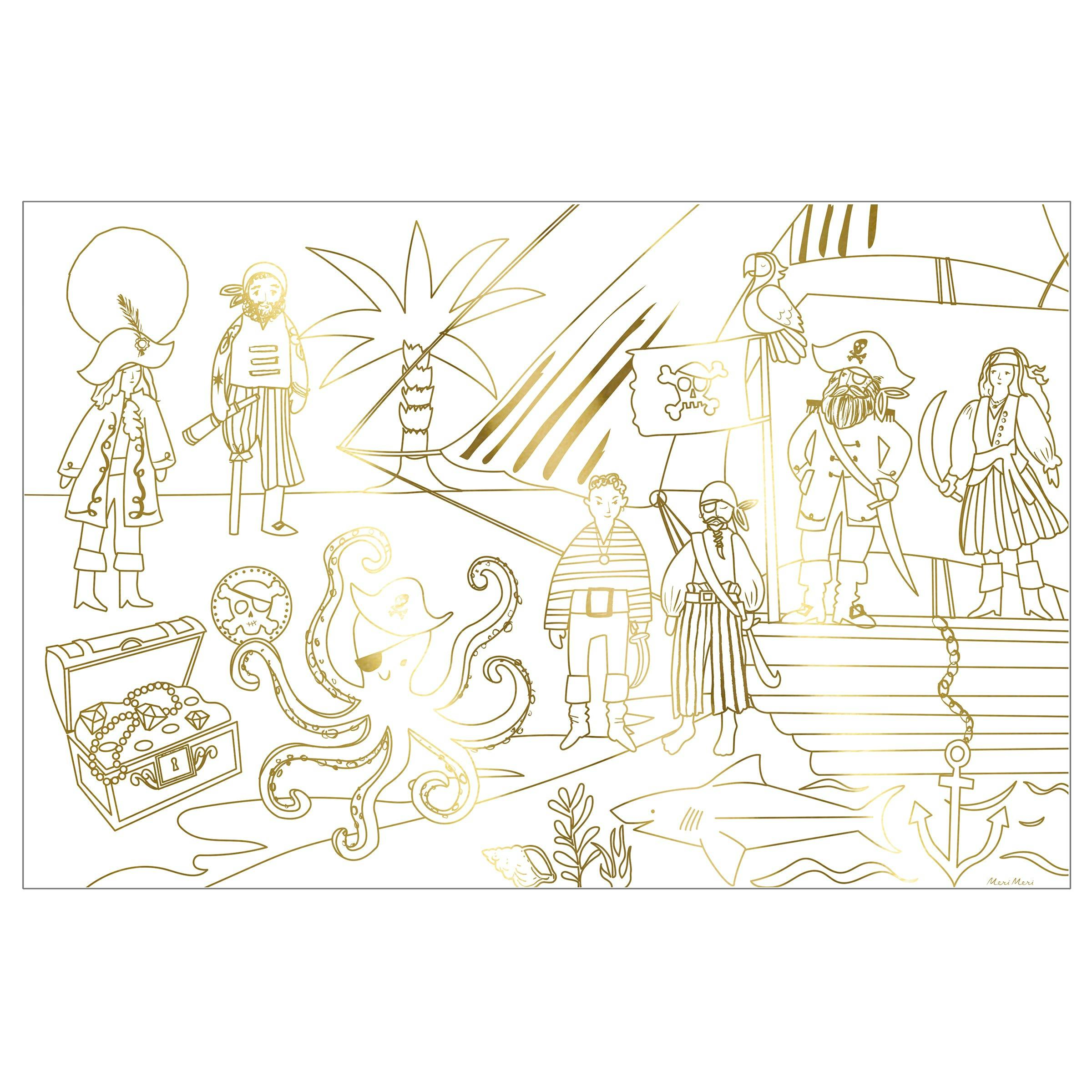 Pirate Coloring Posters