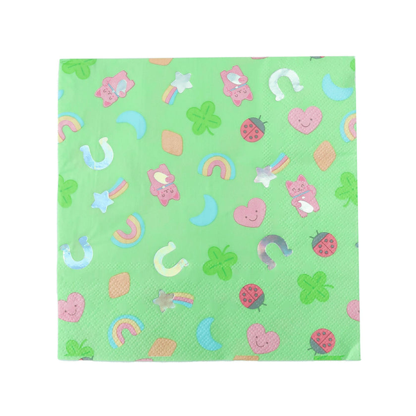 Lucky Me Patterned Large Napkins