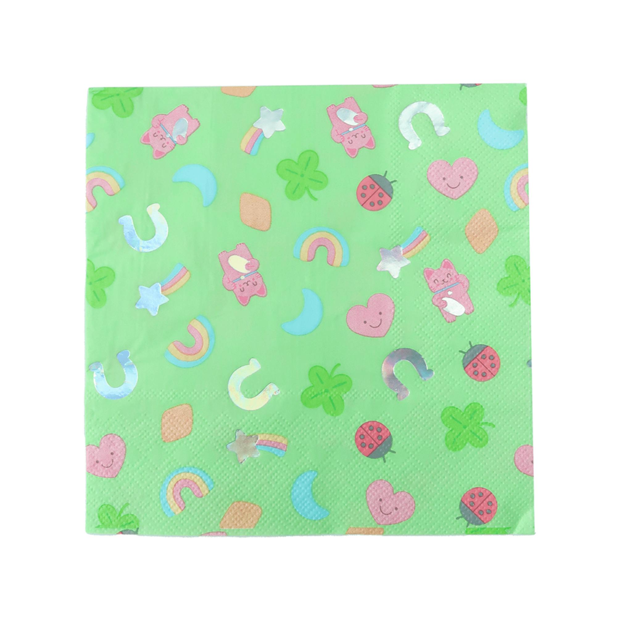 Lucky Me Patterned Large Napkins
