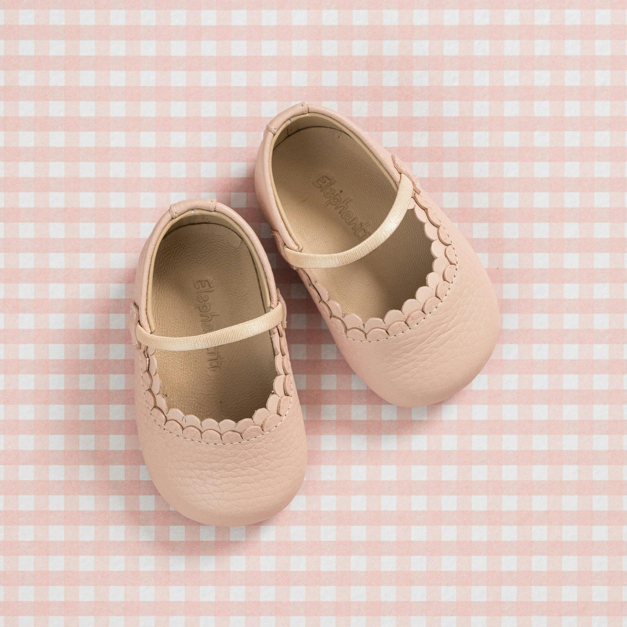 Ava Baby Ballet Flat | Pink Leather
