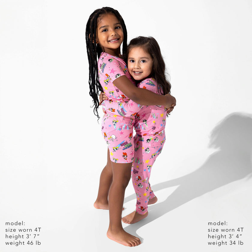 Powerpuff Girls Saving Bedtime Bamboo Kids Pajama Short Set