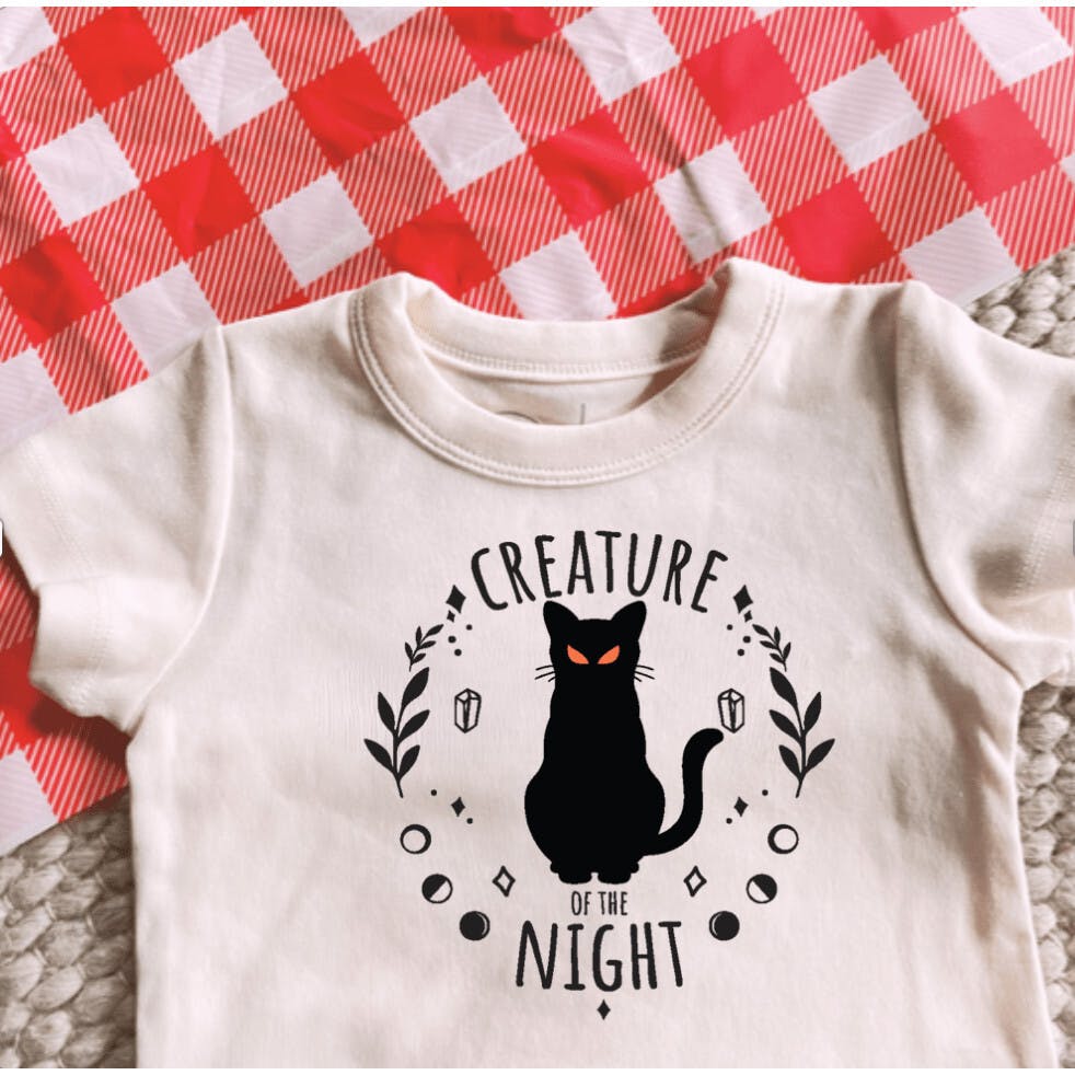 graphic bodysuit | creature of the night